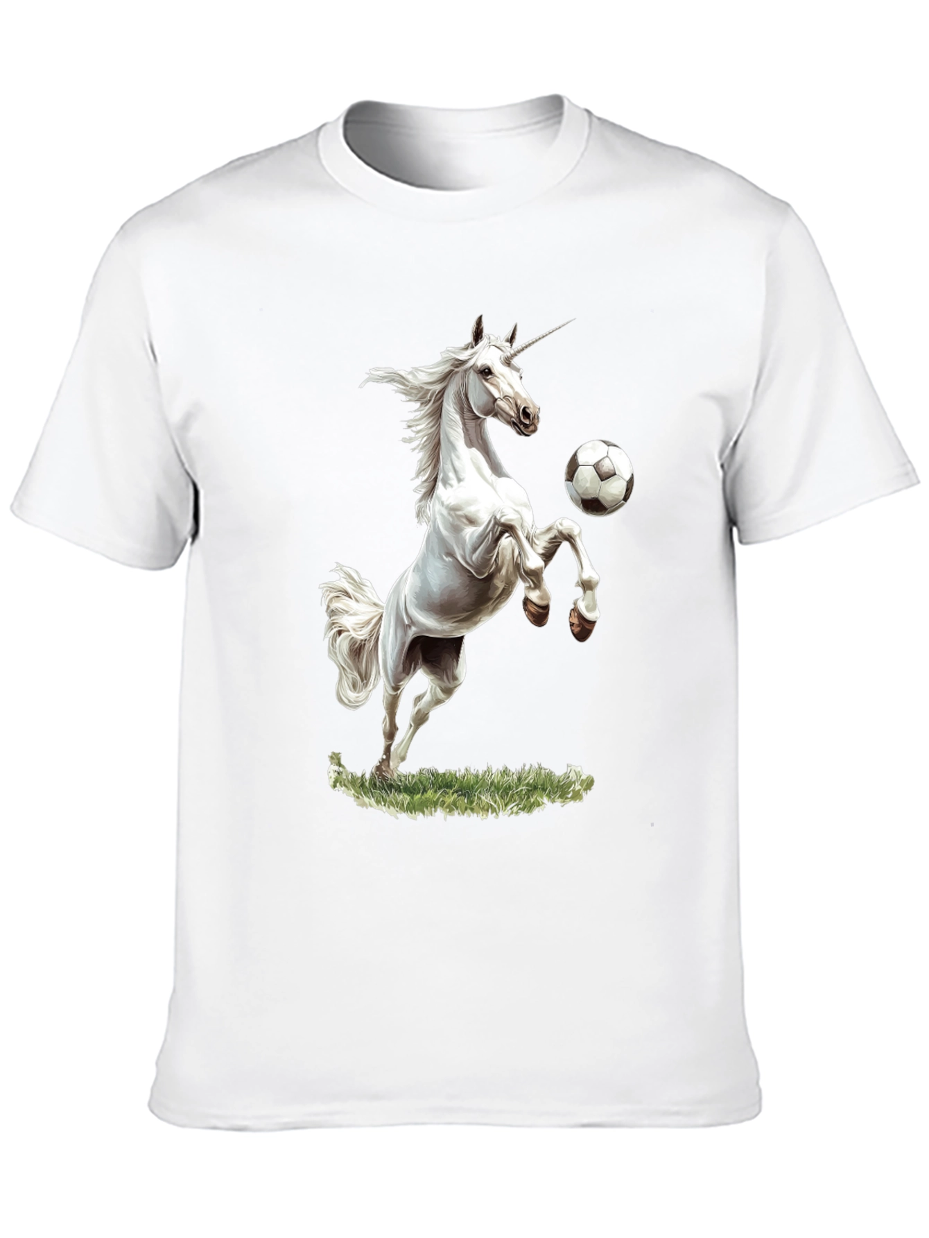 Unicorn Soccer Black T-Shirt