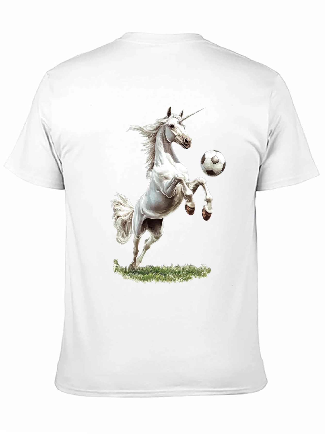 Unicorn Soccer Black T-Shirt