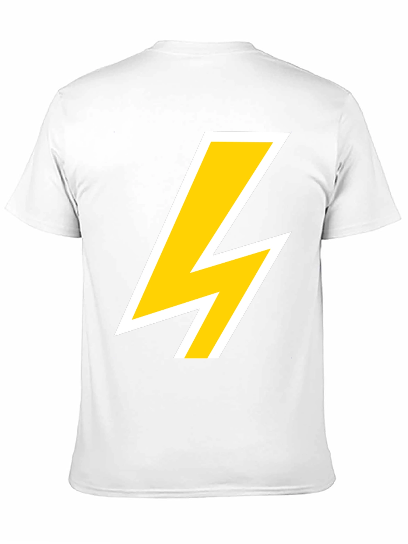 Lightning Bolt Graphic Tee - Bold Black T-Shirt