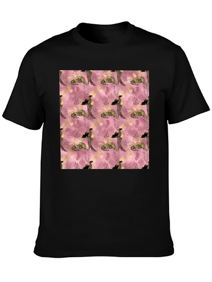 Stylish Pink Leopard Print Tee