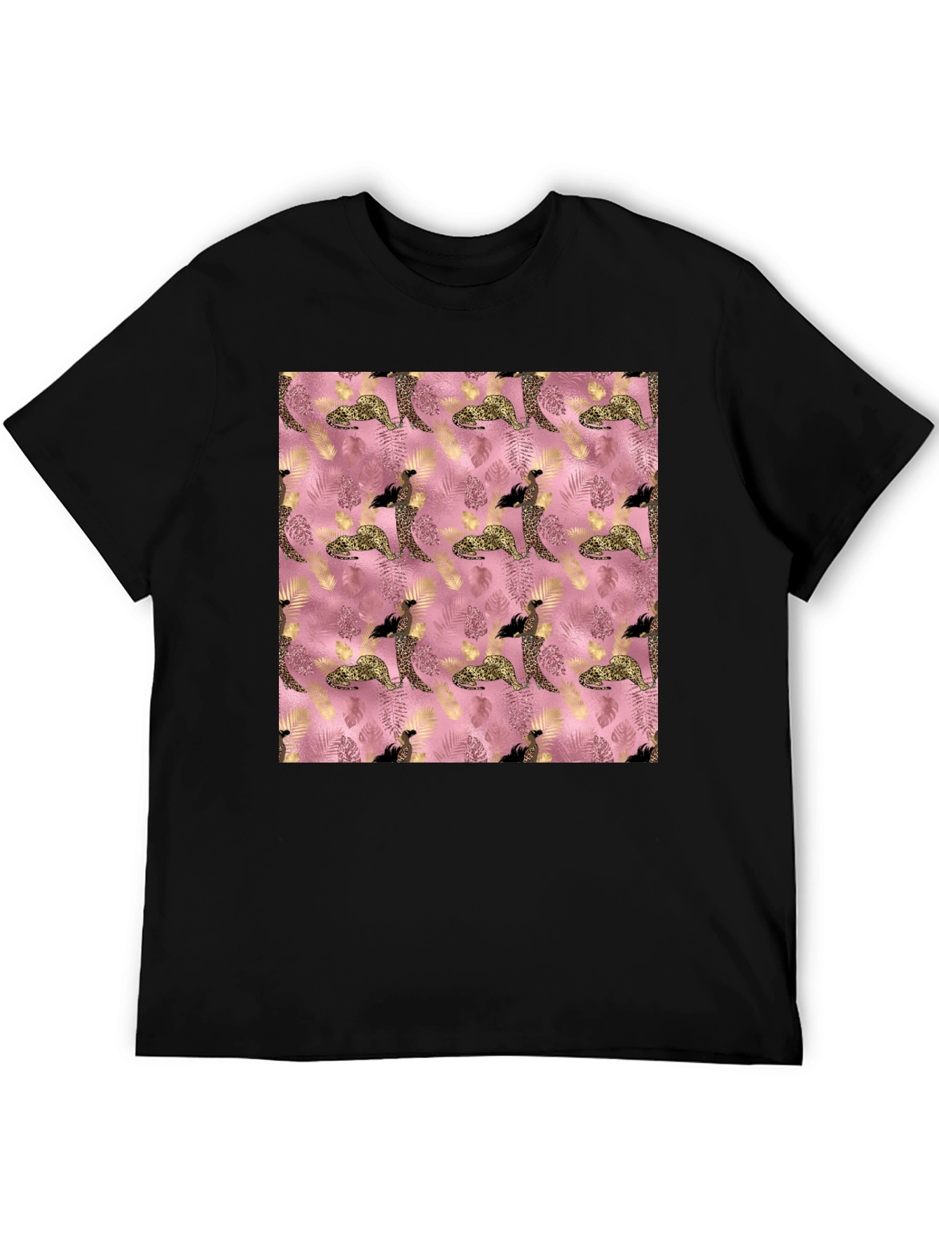 Stylish Pink Leopard Print Tee