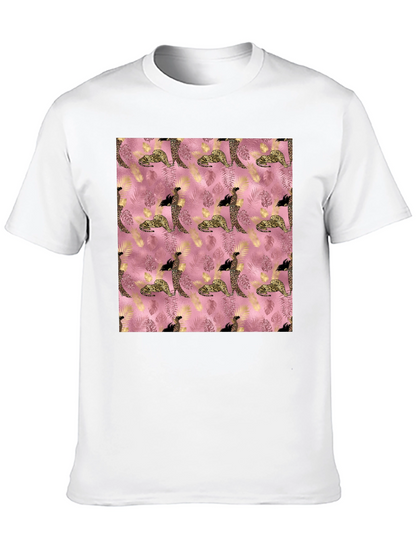 Stylish Pink Leopard Print Tee