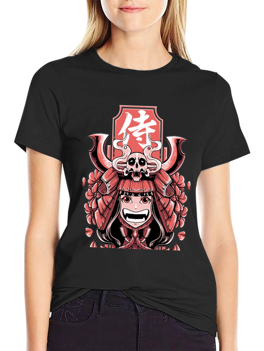 Samurai Graphic T-Shirt - Bold Anime Style