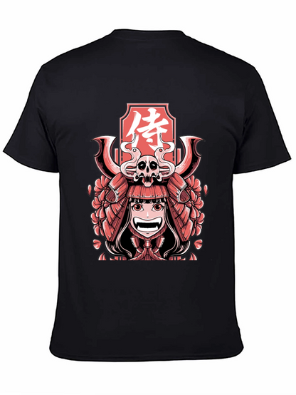 Samurai Graphic T-Shirt - Bold Anime Style
