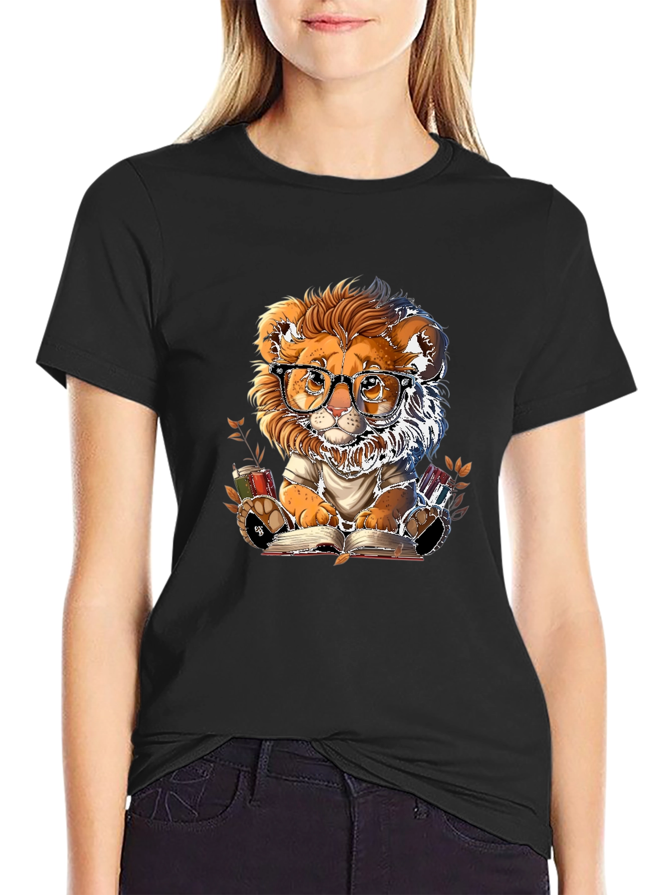 Lion Reader T-Shirt - Bookish Style