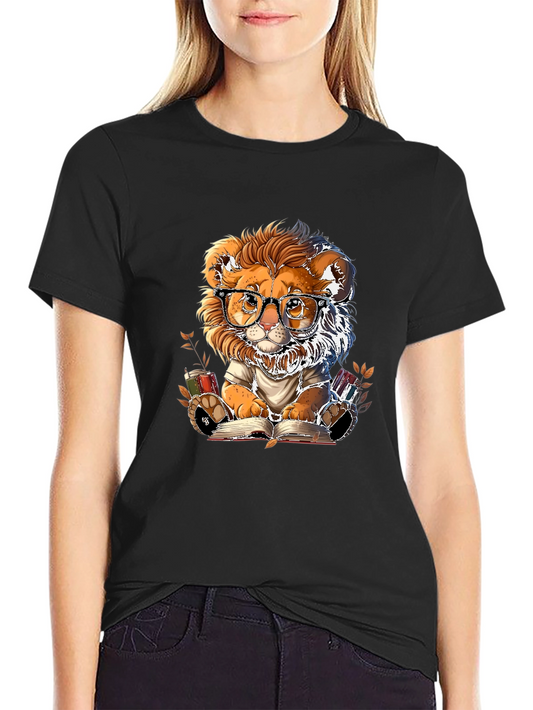 Lion Reader T-Shirt - Bookish Style