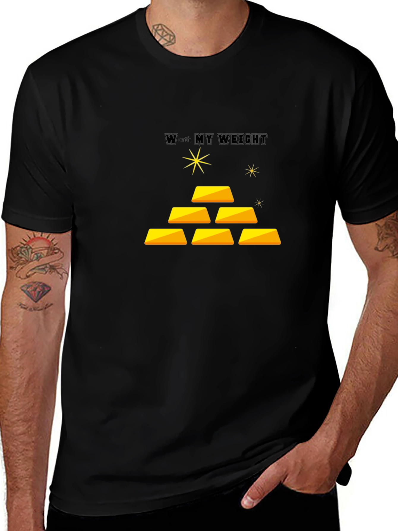 Worth My Weight Black Tee