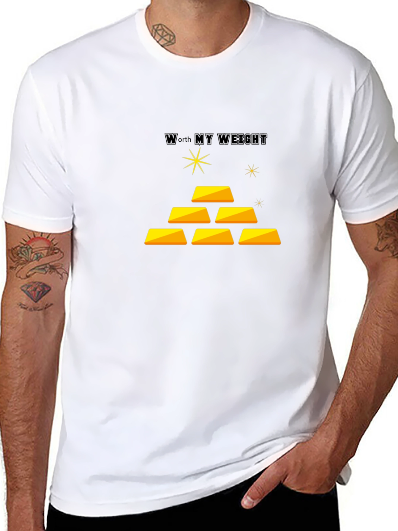 Worth My Weight Black Tee
