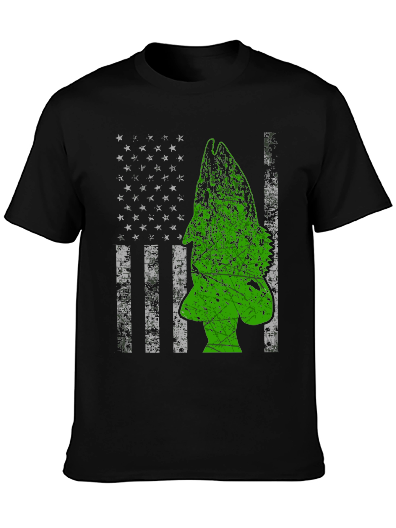 American Flag Bass Fishing Graphic Tee