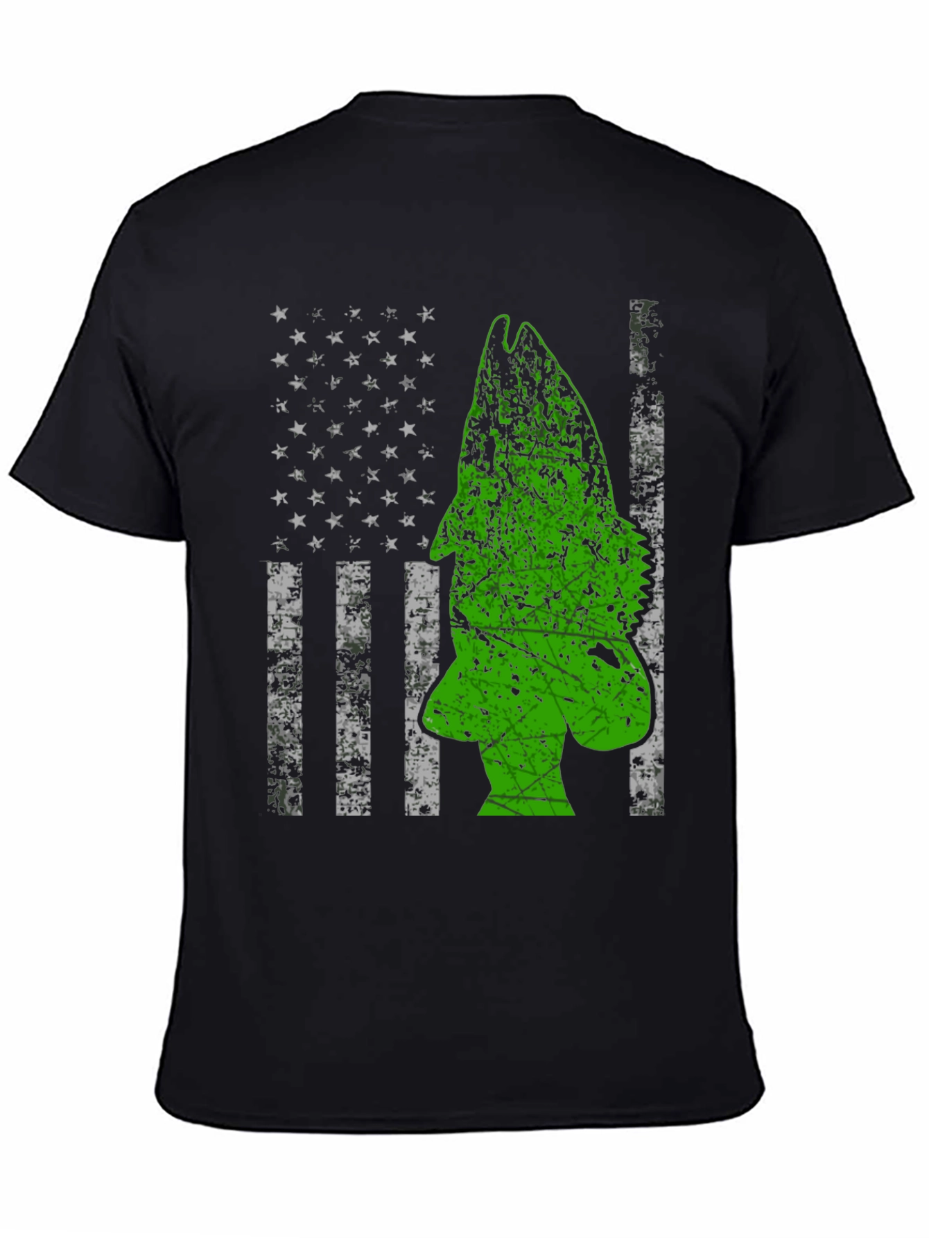 American Flag Bass Fishing Graphic Tee