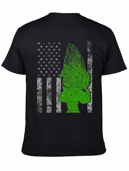 American Flag Bass Fishing Graphic Tee