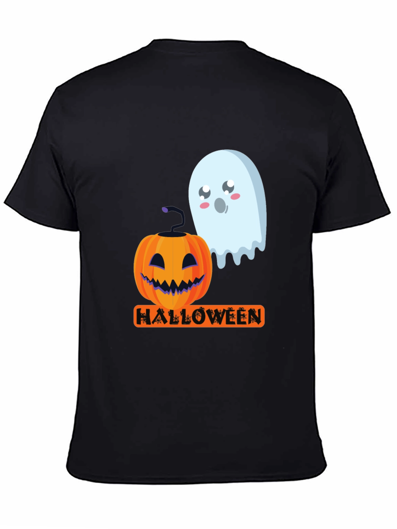 Halloween Pumpkin & Ghost Graphic Tee