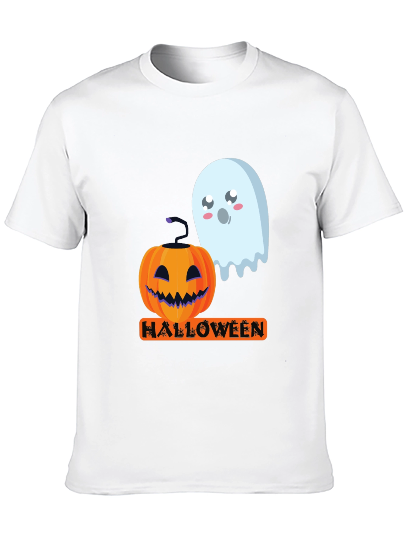 Halloween Pumpkin & Ghost Graphic Tee