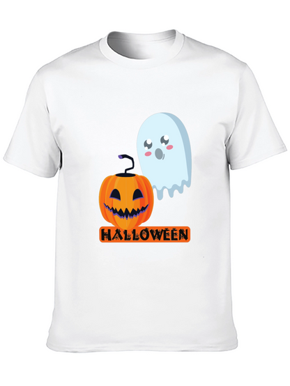 Halloween Pumpkin & Ghost Graphic Tee