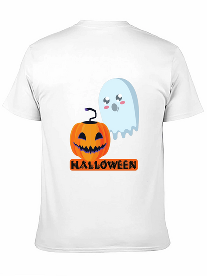 Halloween Pumpkin & Ghost Graphic Tee