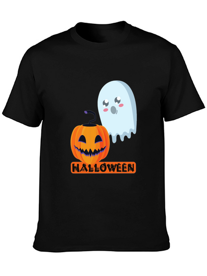 Halloween Pumpkin & Ghost Graphic Tee