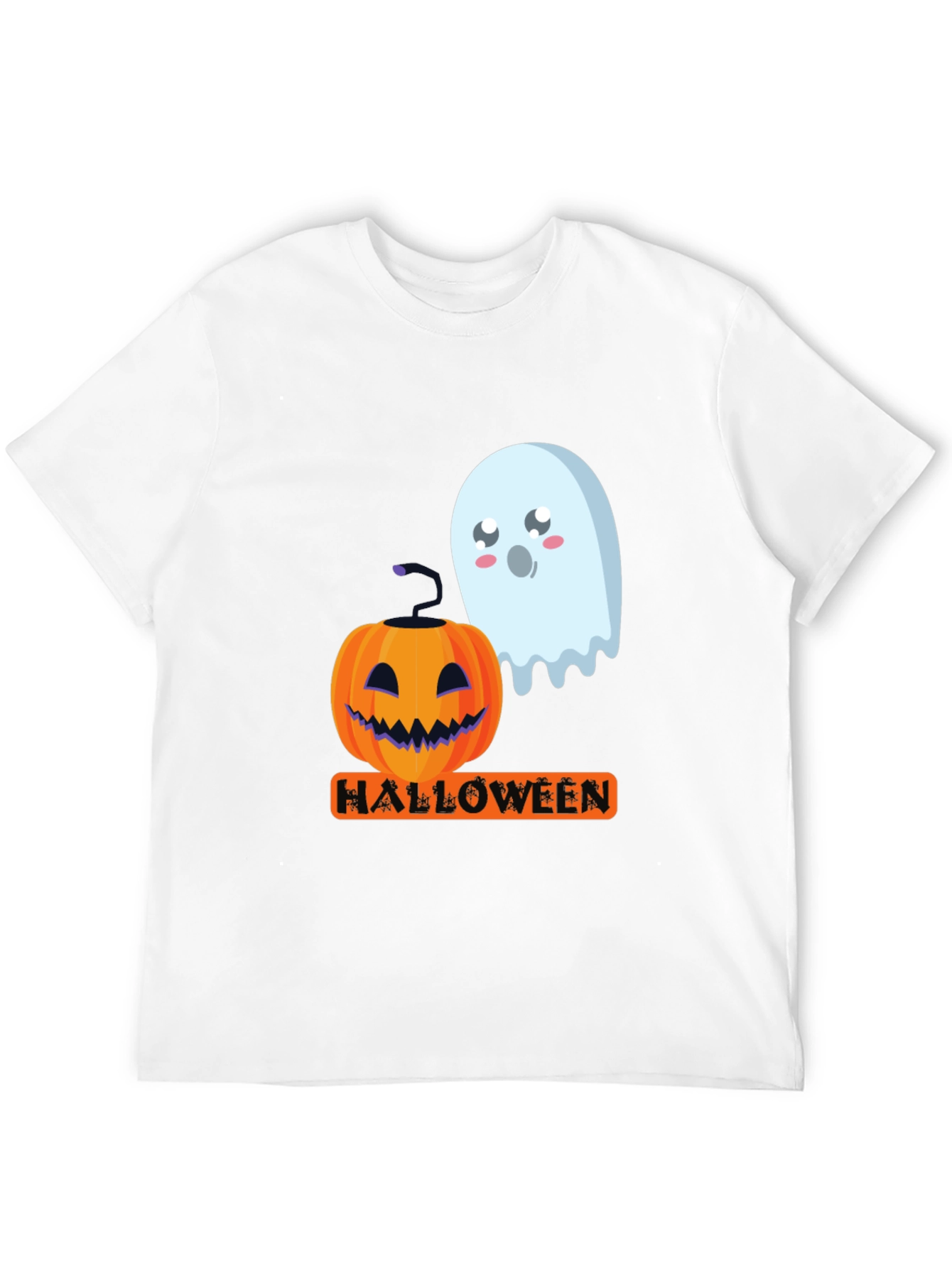 Halloween Pumpkin & Ghost Graphic Tee