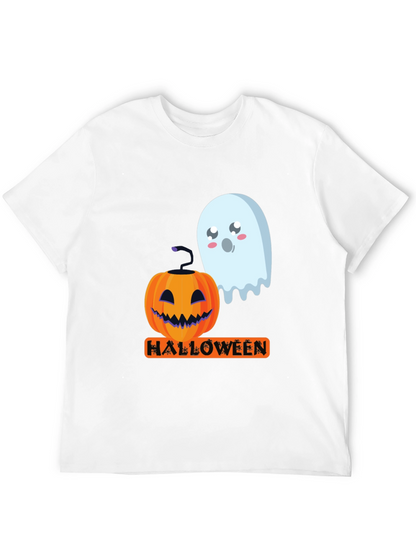 Halloween Pumpkin & Ghost Graphic Tee