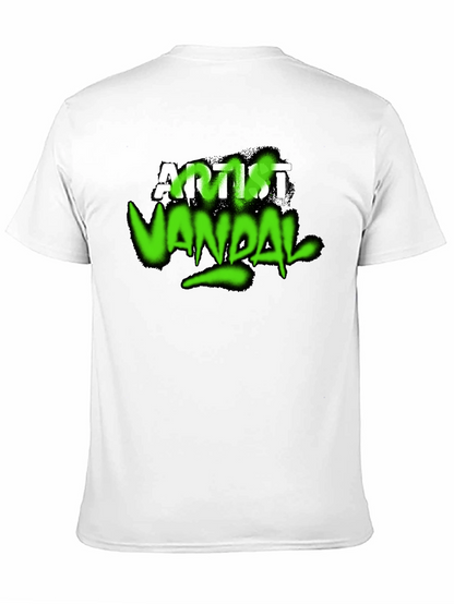 Artist Vandal Graphic T-Shirt - Black Crew Neck Tee