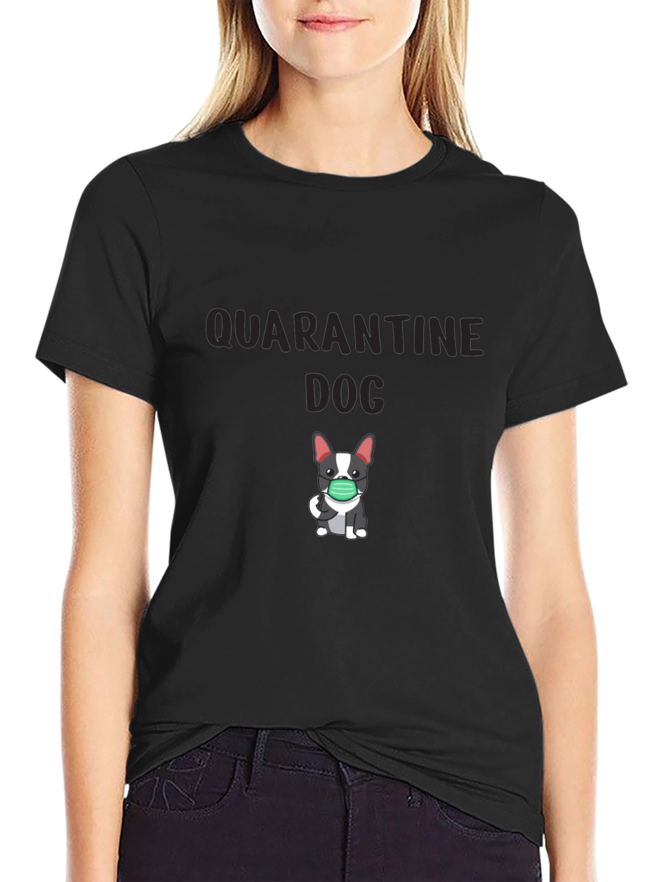 Quarantine Dog Graphic T-Shirt