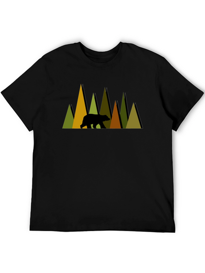 Mountain Bear Graphic Tee - Nature Lovers Shirt