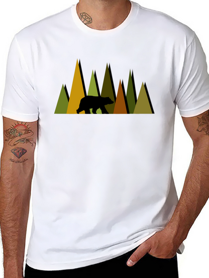 Mountain Bear Graphic Tee - Nature Lovers Shirt