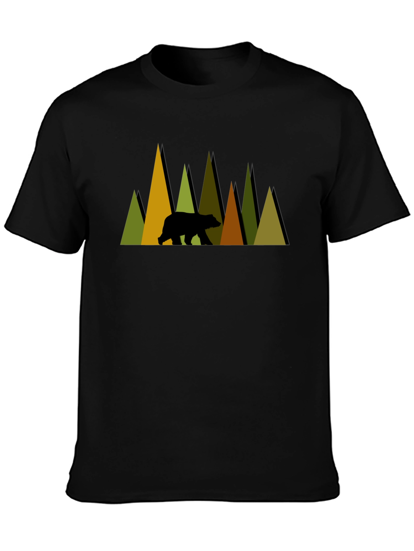 Mountain Bear Graphic Tee - Nature Lovers Shirt