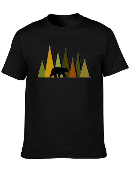 Mountain Bear Graphic Tee - Nature Lovers Shirt