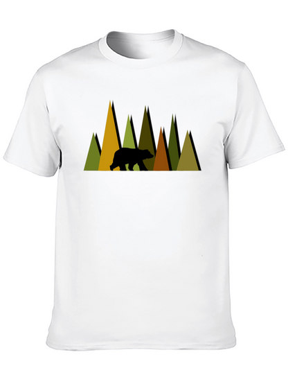 Mountain Bear Graphic Tee - Nature Lovers Shirt