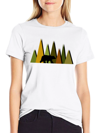 Mountain Bear Graphic Tee - Nature Lovers Shirt