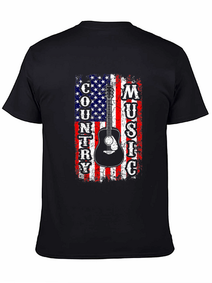 Country Music American Flag Graphic Tee