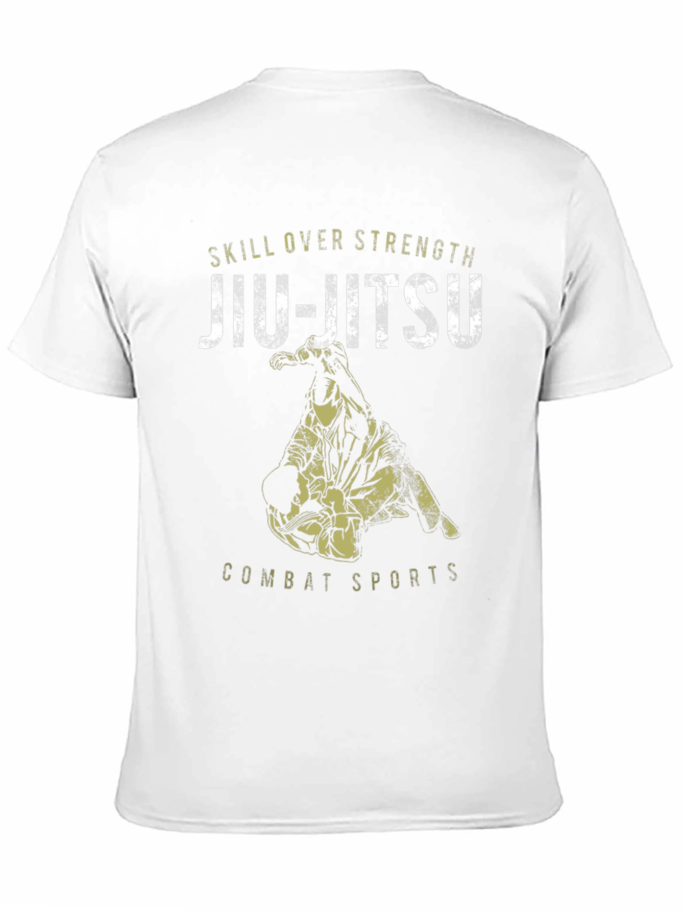 Jiu-Jitsu Skill Over Strength Black Graphic Tee
