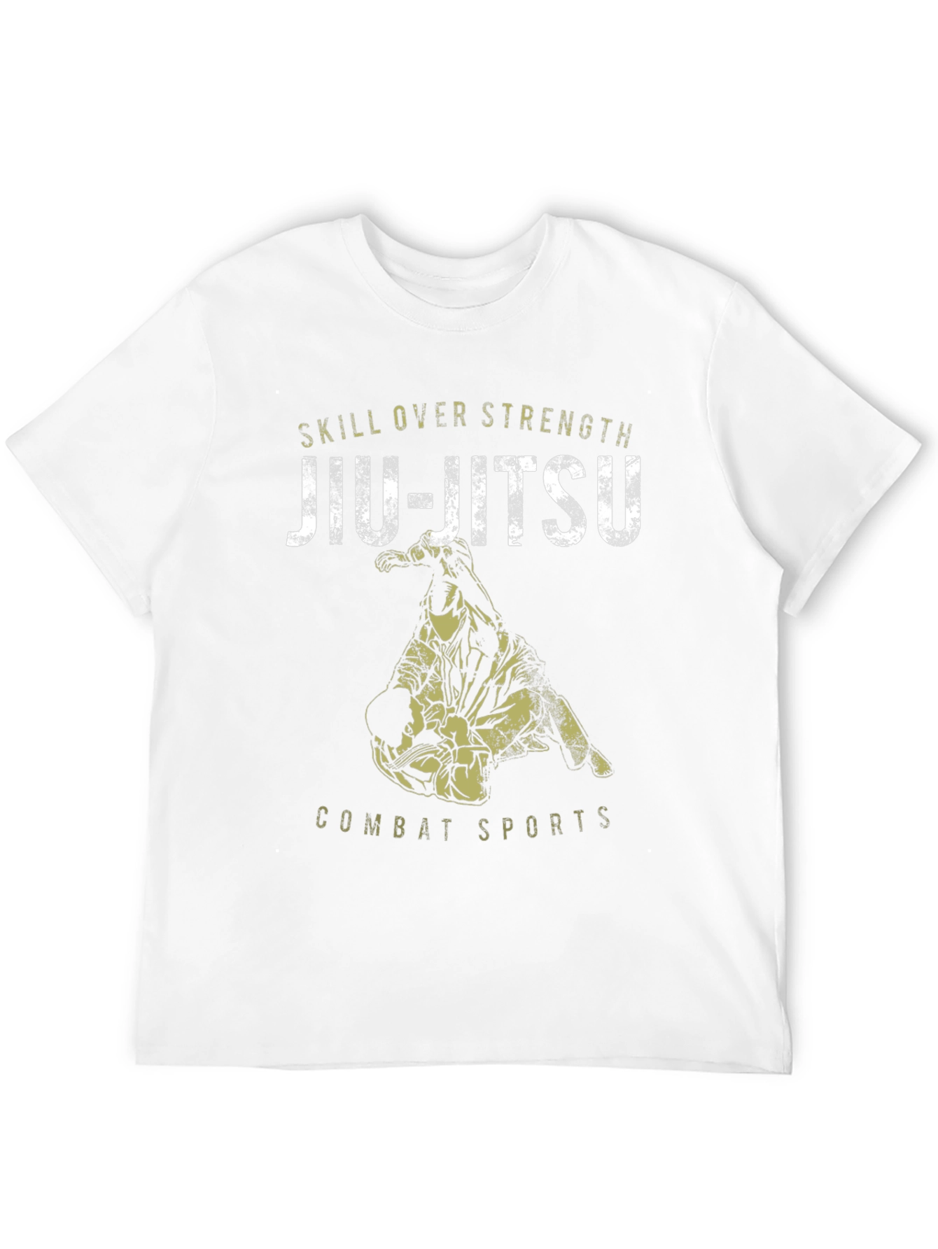 Jiu-Jitsu Skill Over Strength Black Graphic Tee