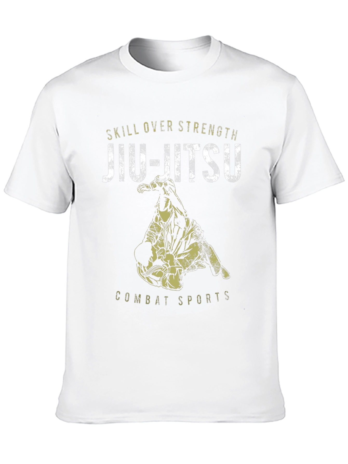 Jiu-Jitsu Skill Over Strength Black Graphic Tee