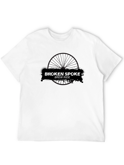Broken Spoke Brew Ride Black Graphic T-Shirt