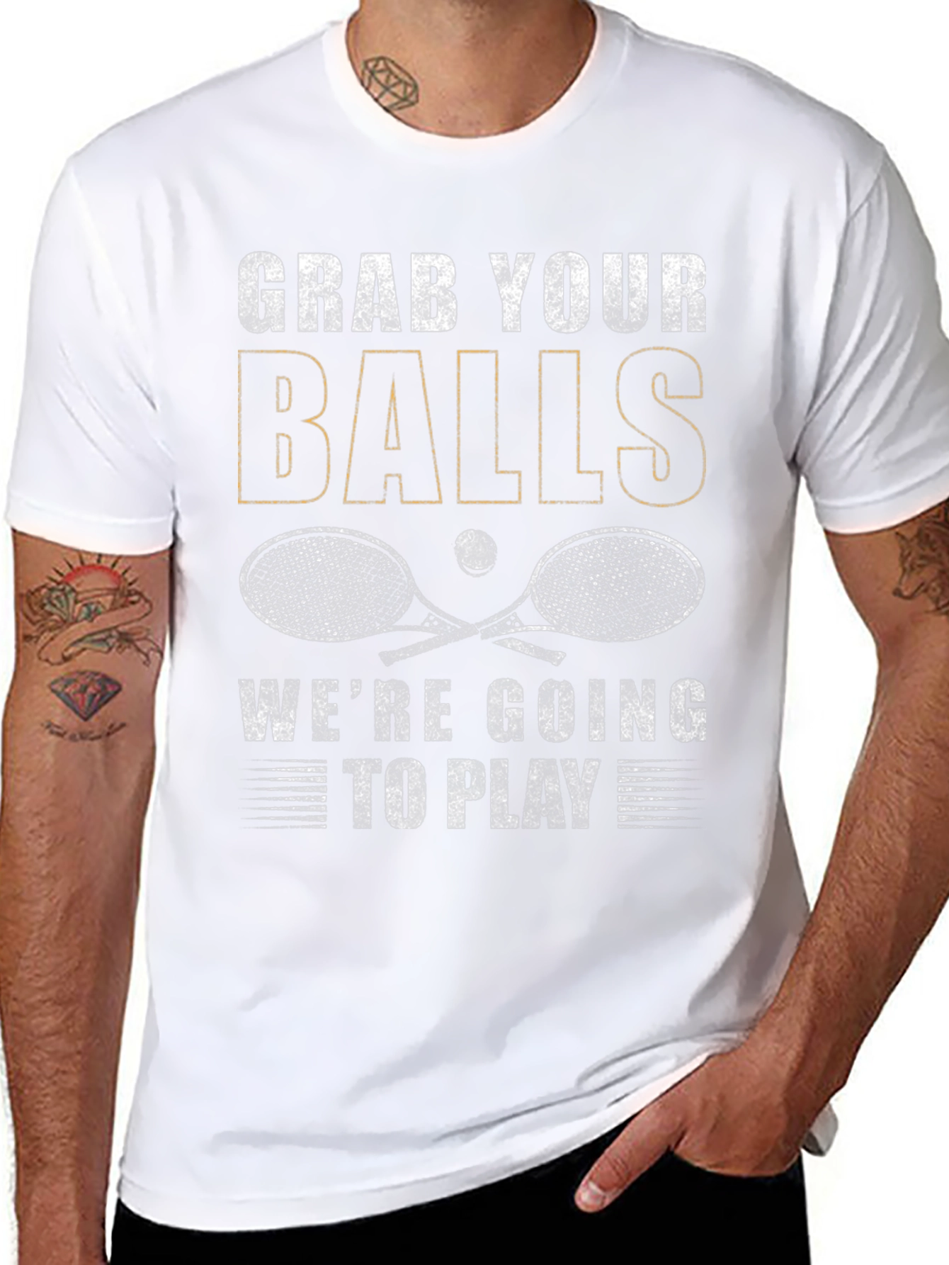 Grab Your Balls T-Shirt - Tennis Graphic Tee