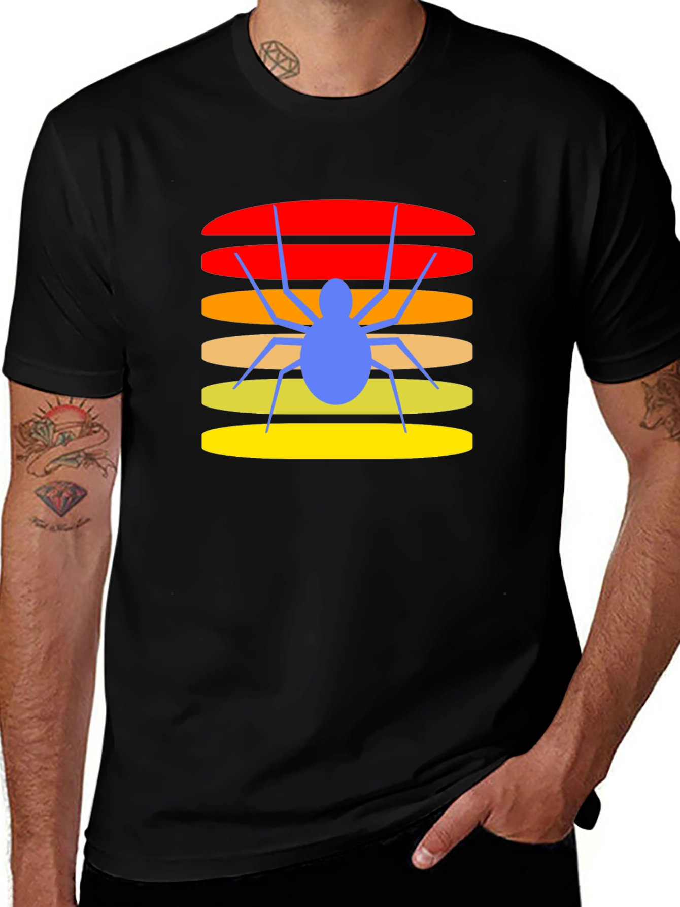Retro Spider Graphic T-Shirt