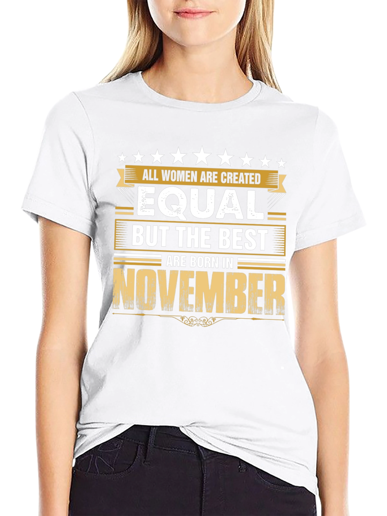Best Women Born in November - Black T-Shirt