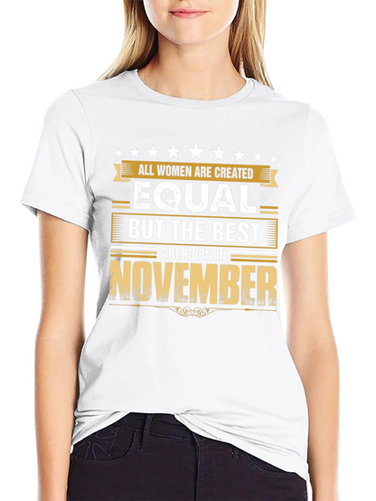 Best Women Born in November - Black T-Shirt