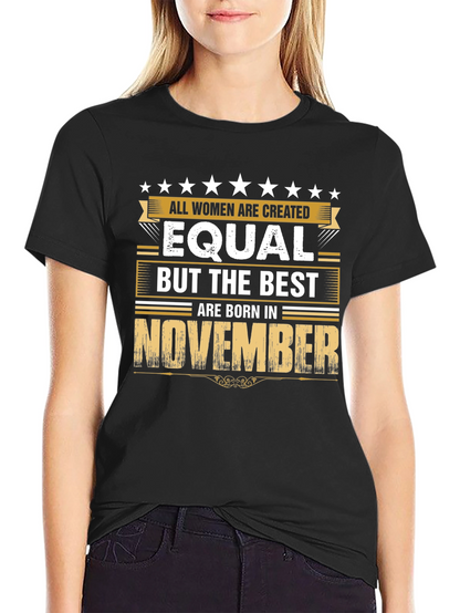 Best Women Born in November - Black T-Shirt