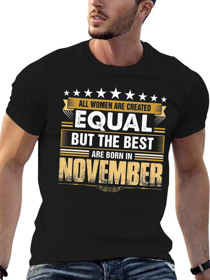 Best Women Born in November - Black T-Shirt