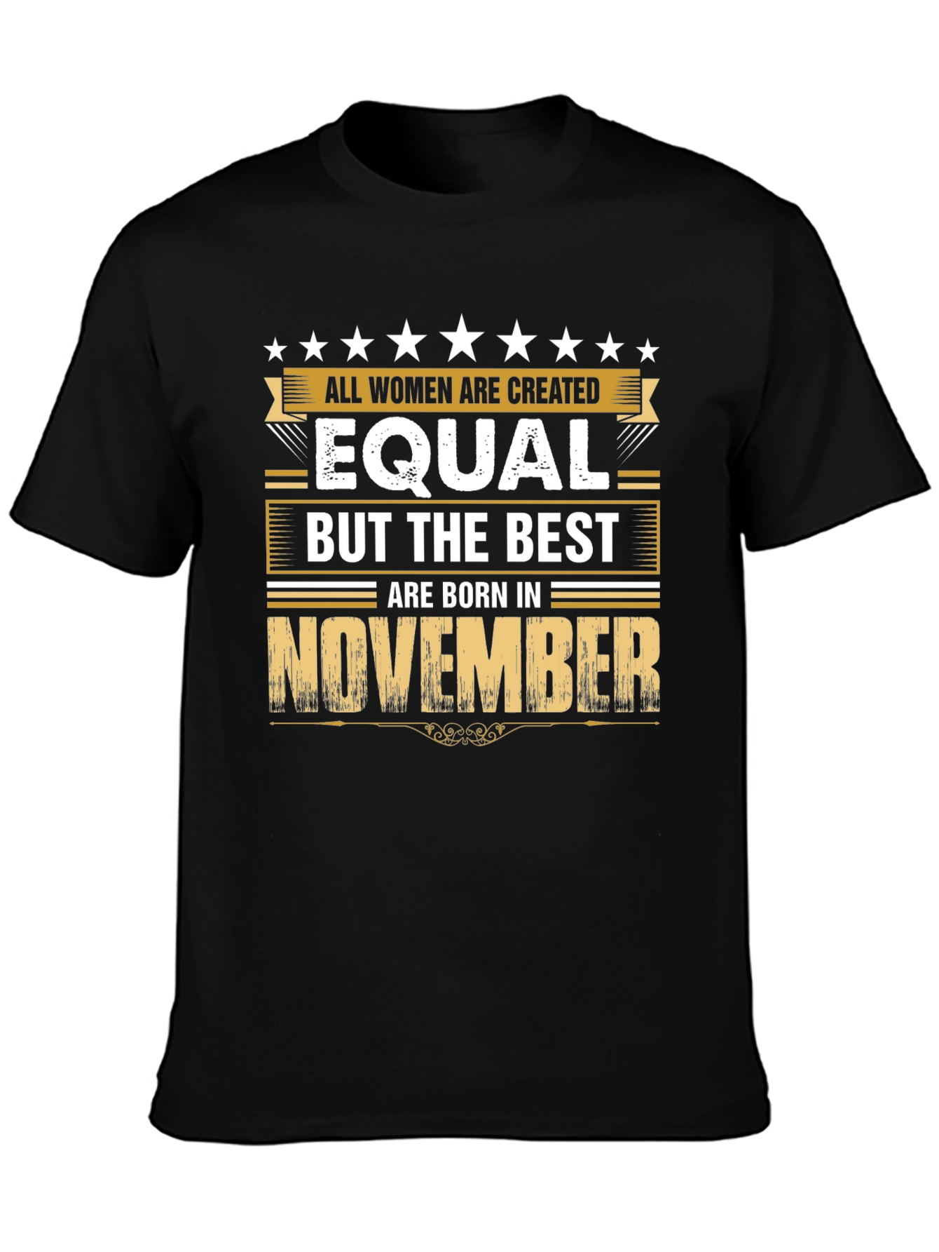 Best Women Born in November - Black T-Shirt