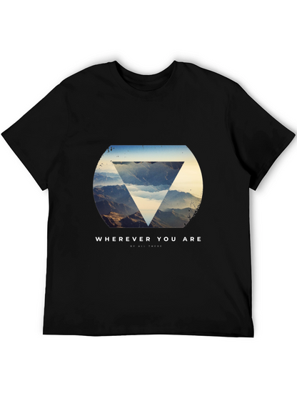 Wherever You Are Graphic Tee - Stylish Black T-Shirt