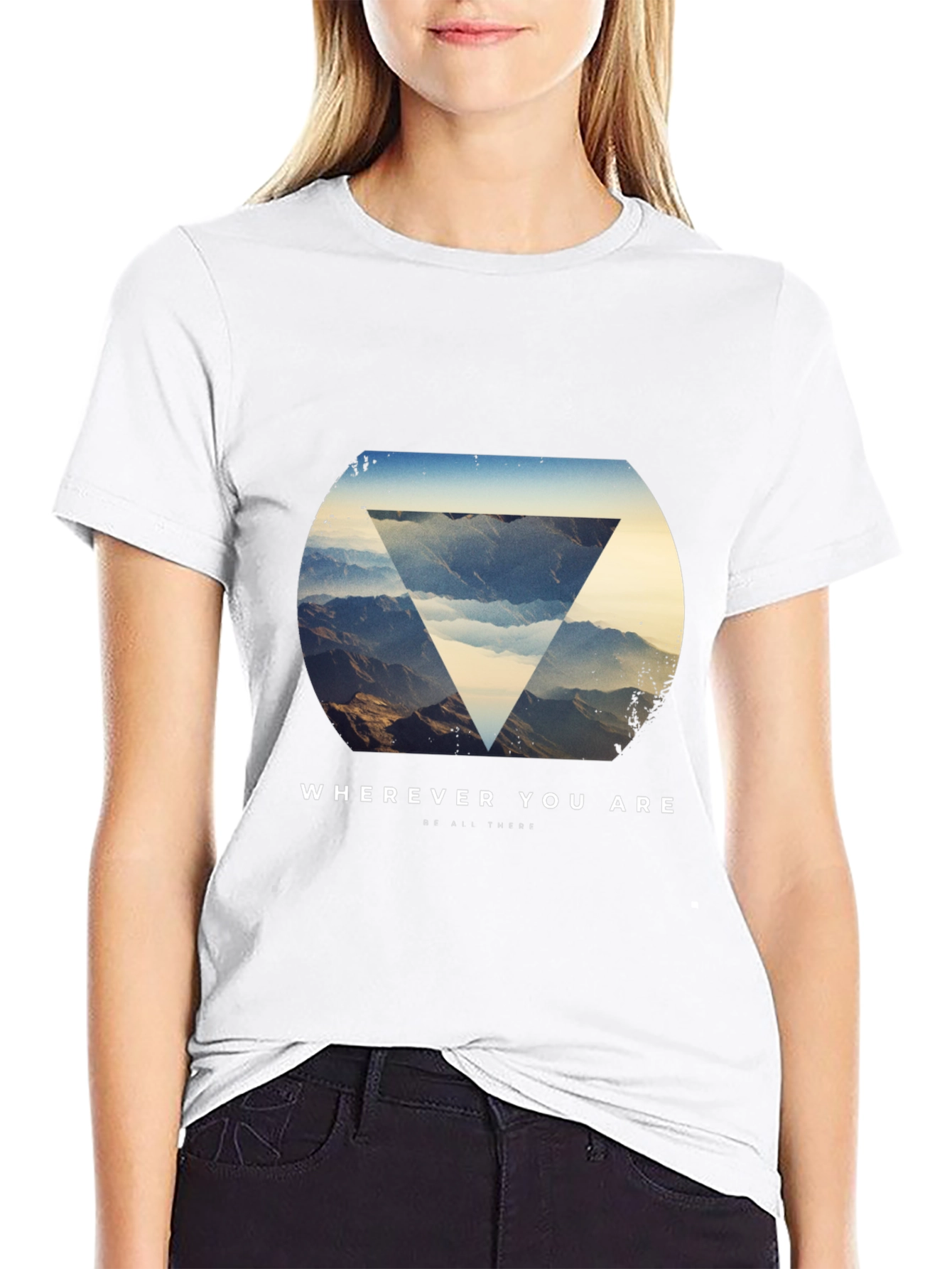 Wherever You Are Graphic Tee - Stylish Black T-Shirt