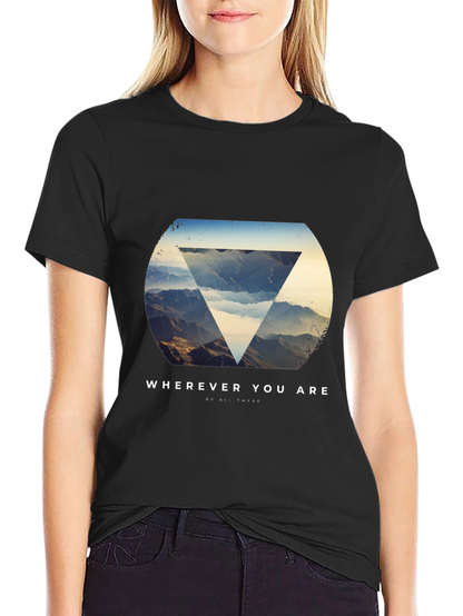 Wherever You Are Graphic Tee - Stylish Black T-Shirt