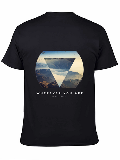 Wherever You Are Graphic Tee - Stylish Black T-Shirt
