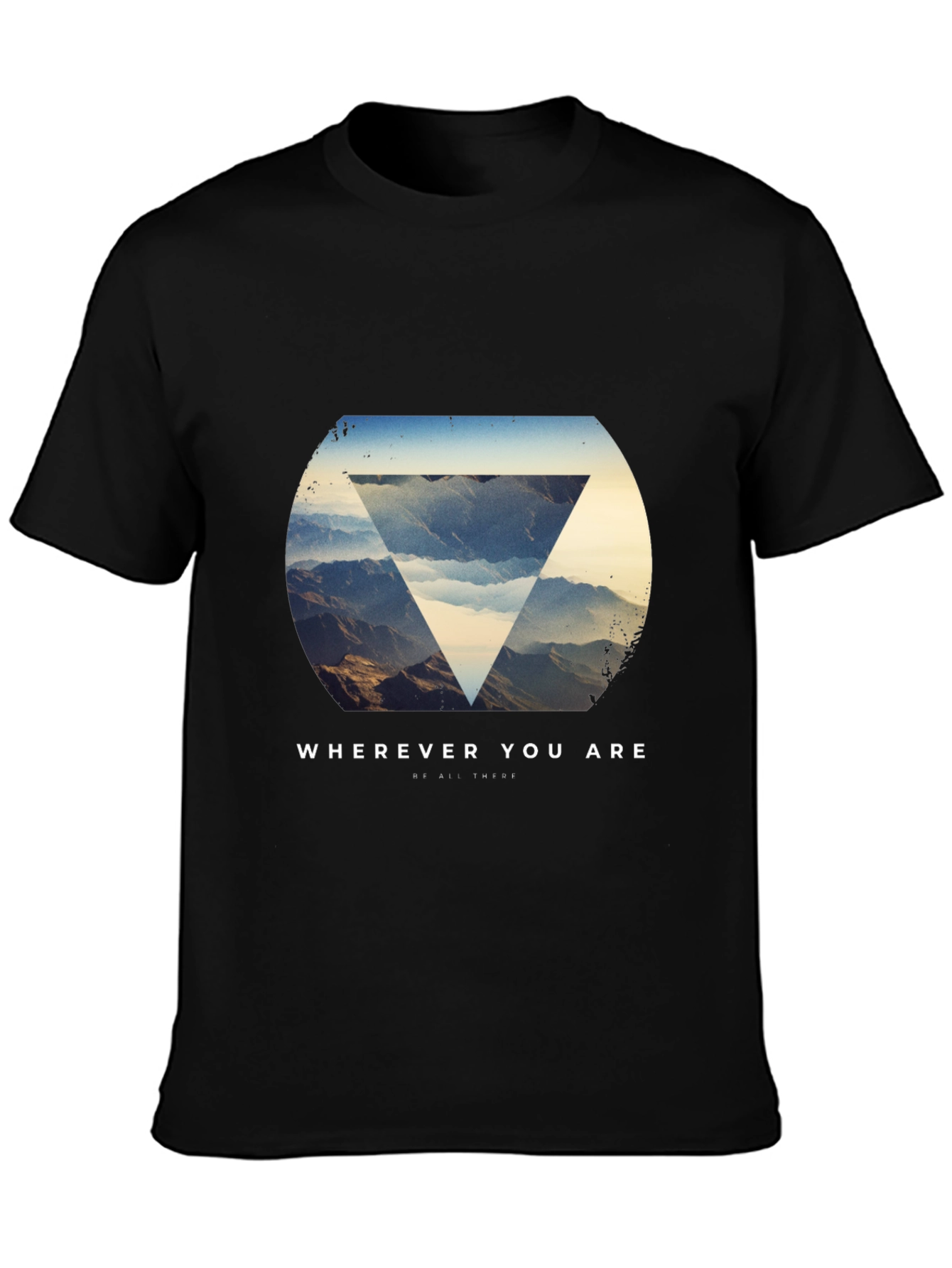Wherever You Are Graphic Tee - Stylish Black T-Shirt