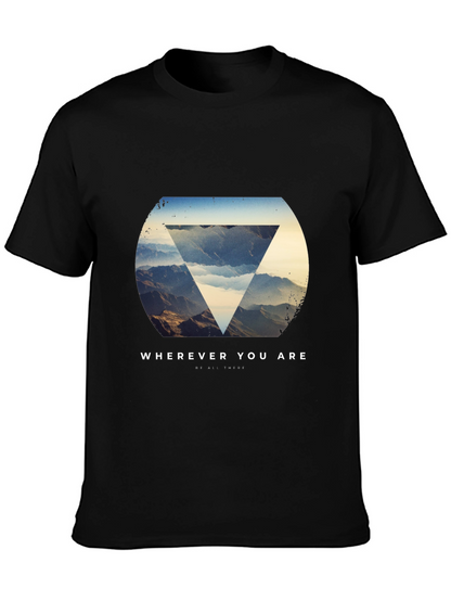 Wherever You Are Graphic Tee - Stylish Black T-Shirt