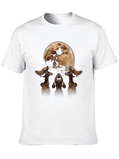 Moon Cats Howling Graphic Tee