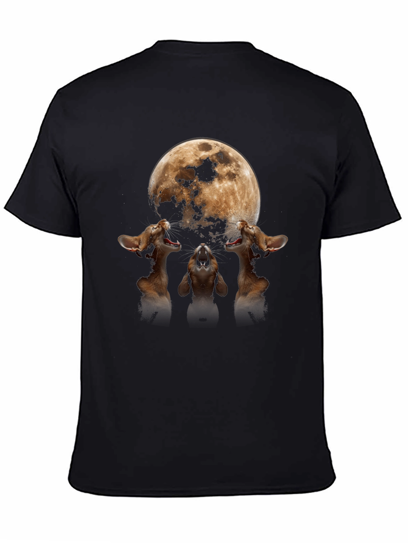 Moon Cats Howling Graphic Tee